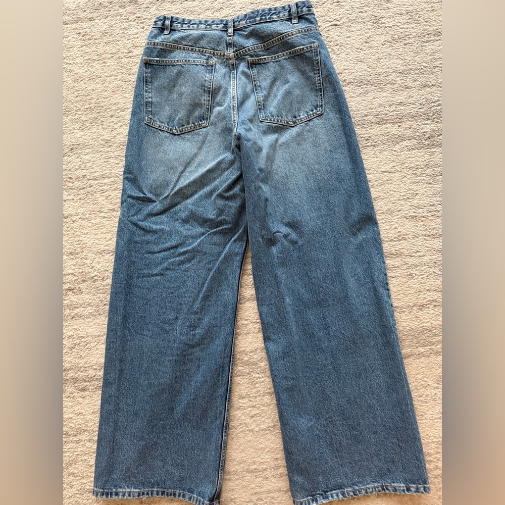 Zara High Waist Mom Leg Jeans - Picture 4 of 5